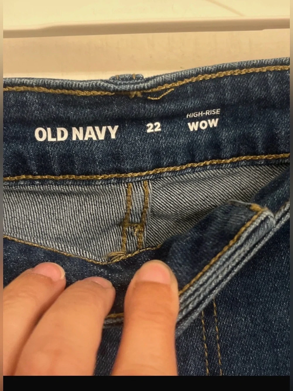NWT Old Navy High-Waisted Wow Jean Shorts, size 22